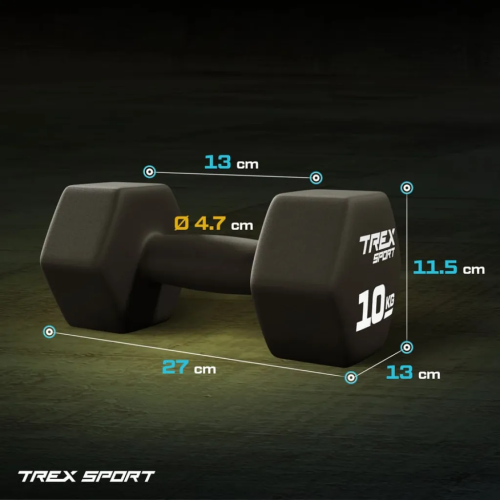 Гантель  Trex Sport TX-100VD 2x10 кг - фото №2